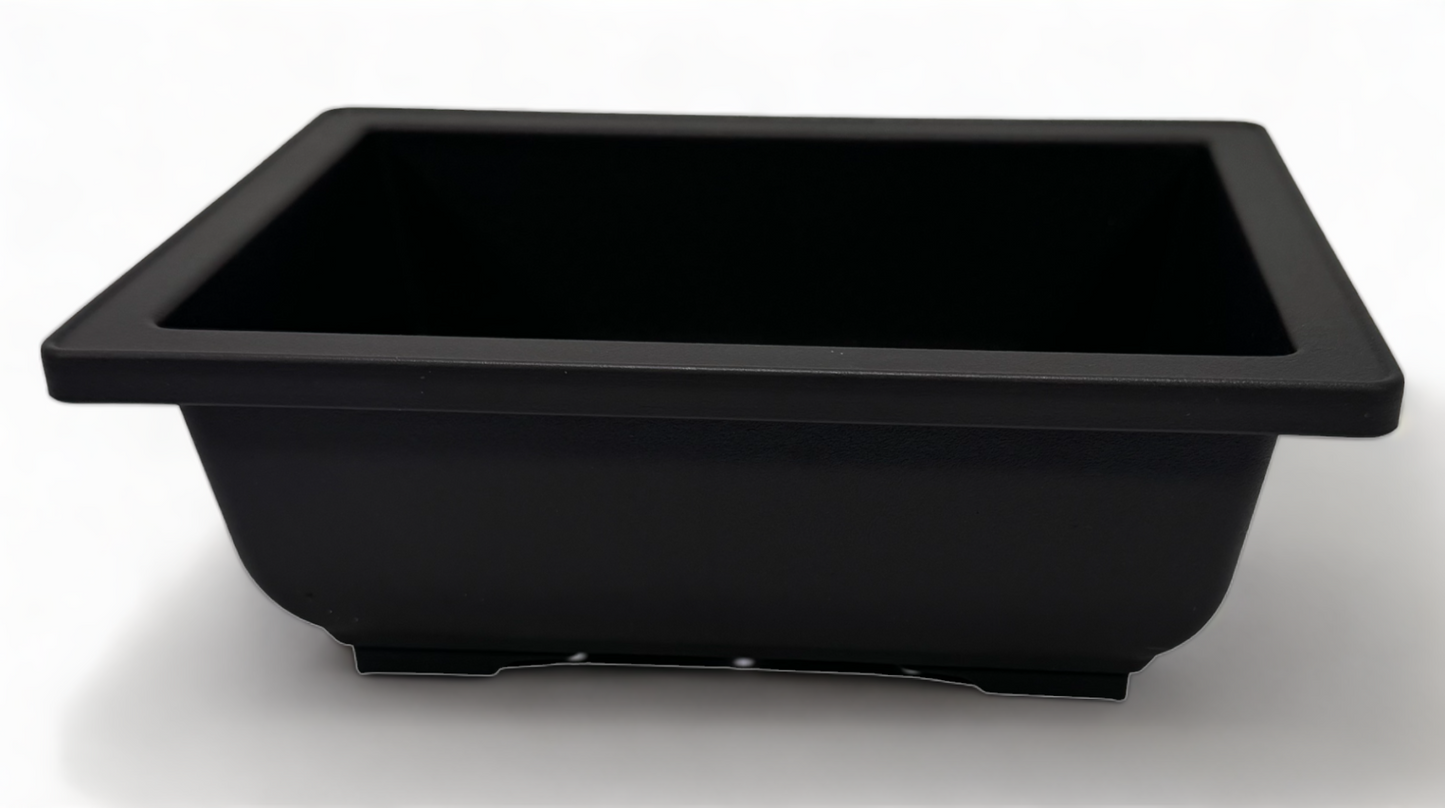 Rectangular Bonsai Pots - Plastic - 16x12x6 CM